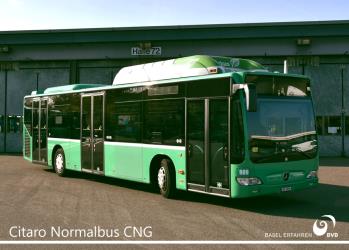 Bus side and front view
