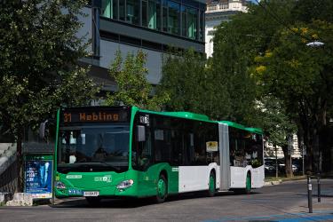 Articulated bus in Graz