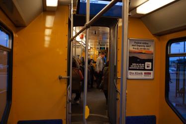 Tram interior