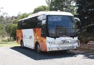 Dysons bus at the Omeo depot