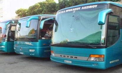 Fleet of buses