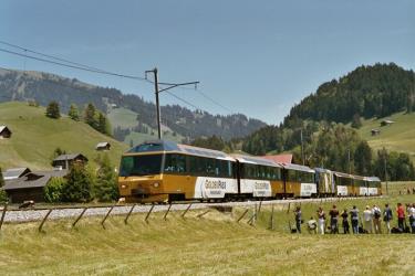 Golden Pass Panoramic passing near Rougemont