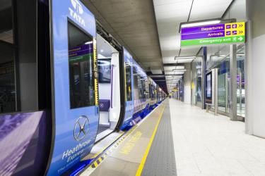 Train Exterior at Heathrow Platform