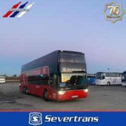 Bus front and side view