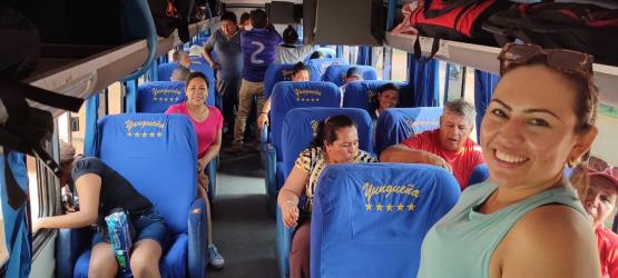 Bus interior