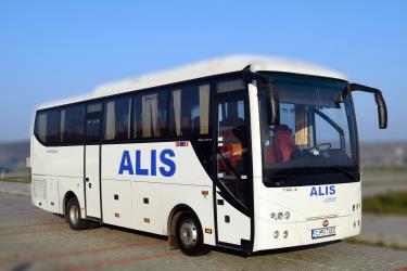Bus side and front view