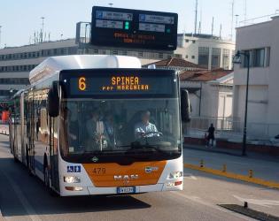 Bus front view