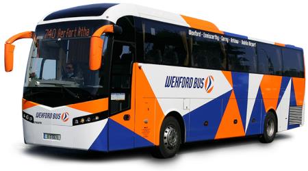 Bus side and front view