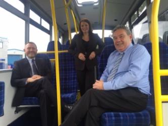 Interior of Strata mini bus