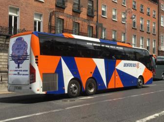 Bus side and rear view