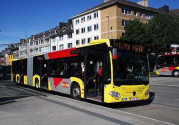 Belgium TEC bus, Aachen Hbf station