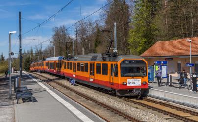 Be 556 522 of SZU (Sihltal Zürich Üetliberg Bahn) at Uetliberg