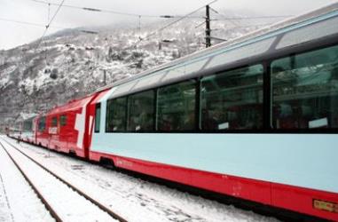 The Glacier Express at Brig