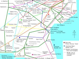 Yokohama Subway Map