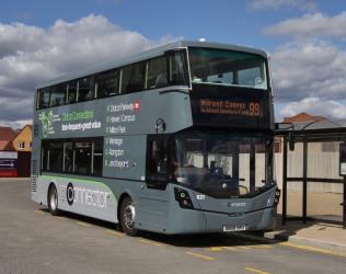 Double decker bus in Connector livery